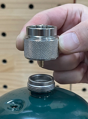 户外MAPP曼普接口转换器扁气罐转换头美式丙烷气罐转接头炉头配件