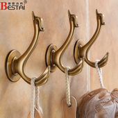 进门鞋 柜衣柜衣服门后挂钩壁挂墙壁复古衣帽钩挂衣钩玄关免打孔