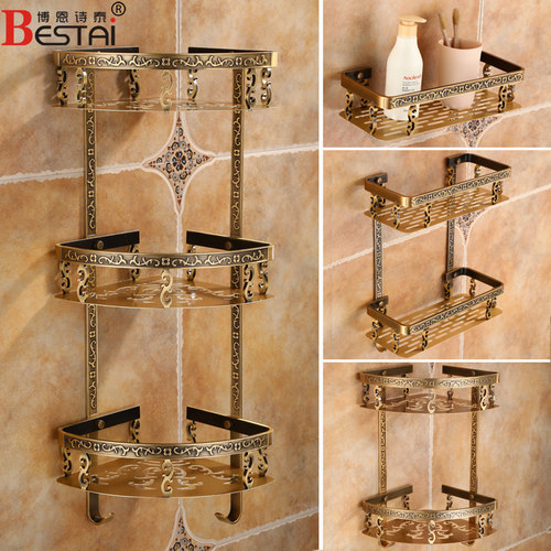 博恩诗泰仿古浴室淋浴房置物架