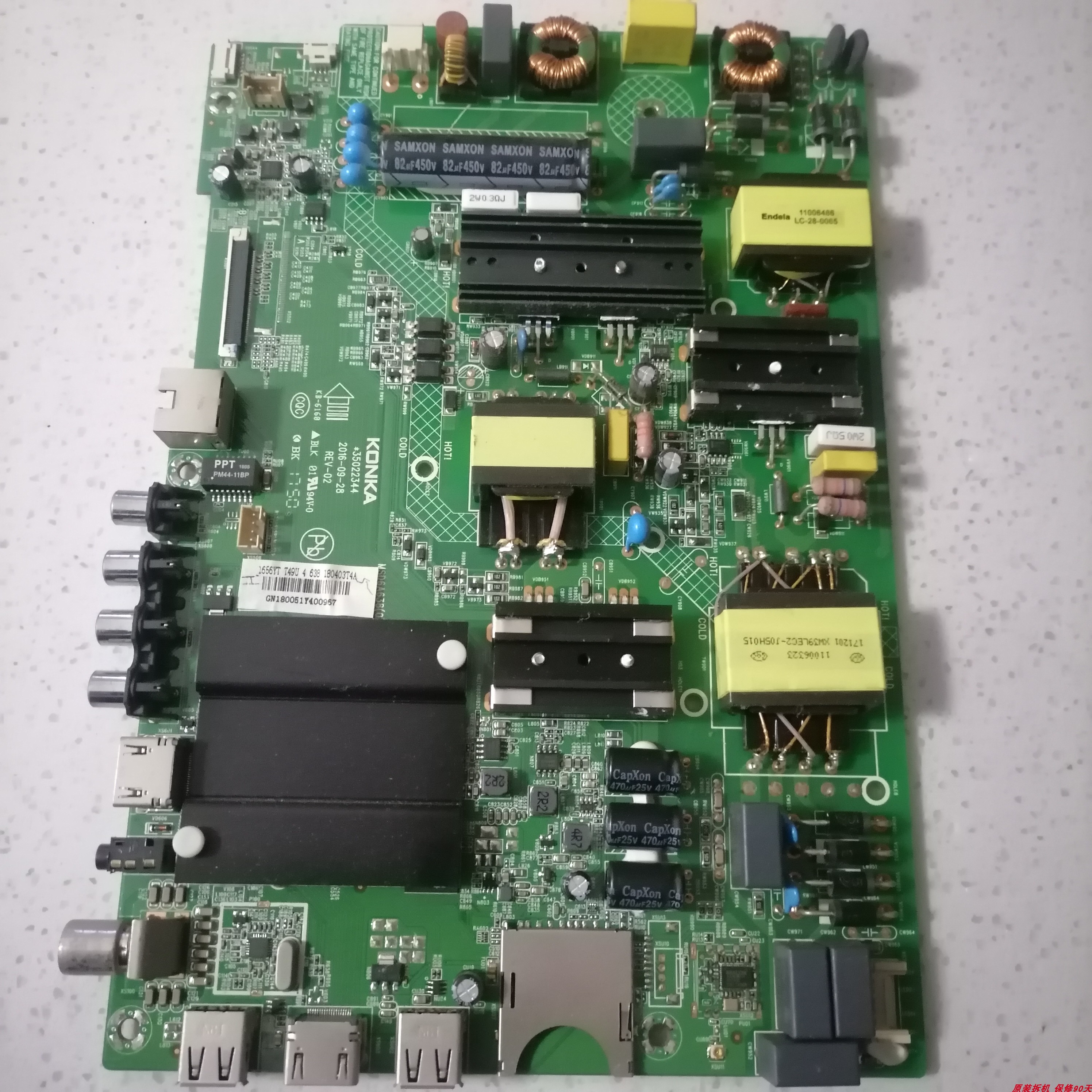 原装拆机康佳LED50G30UE T49U 主板35022344屏1656YT 6870C-0738A