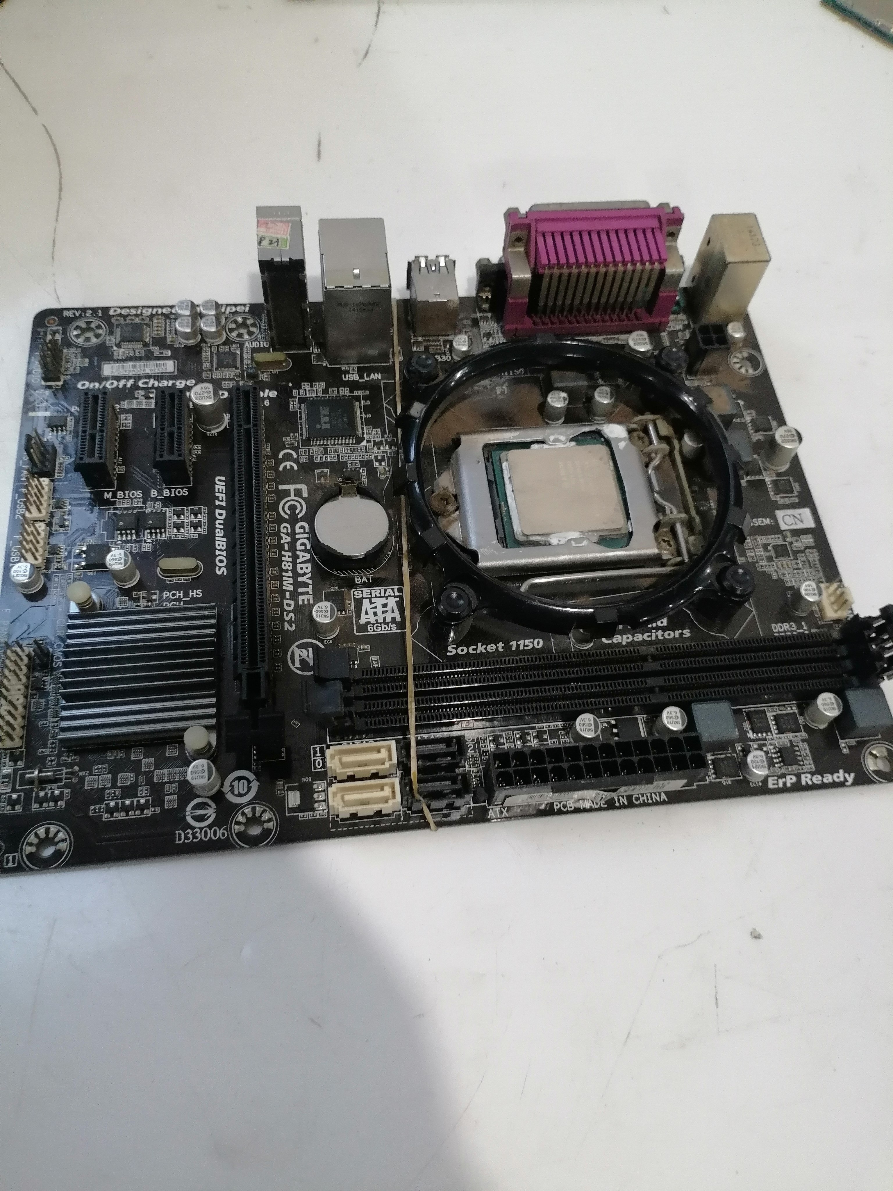 原装拆机技嘉H81M-DS2主板GA1150针i3 4170 G3220