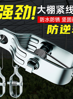 钢丝绳锁扣卡扣收紧器拉紧器葡萄架大棚钢丝紧线器铁丝紧固收紧器
