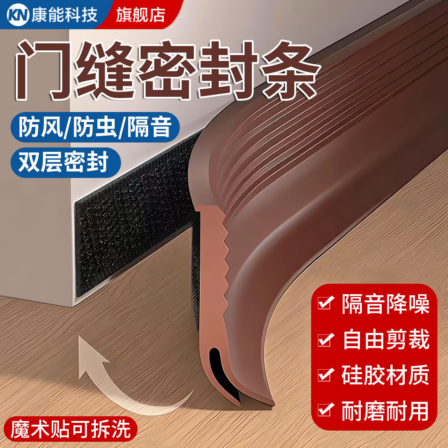 【出口德国】全硅胶门底密封条