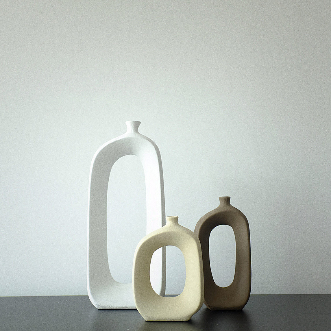 北欧风格书架摆设民宿中中式客厅玄关家具办公室装饰花瓶摆件