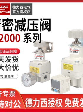 德力西气动精密减压阀调压阀IR2000-02BG气压调节阀稳压阀IR2010