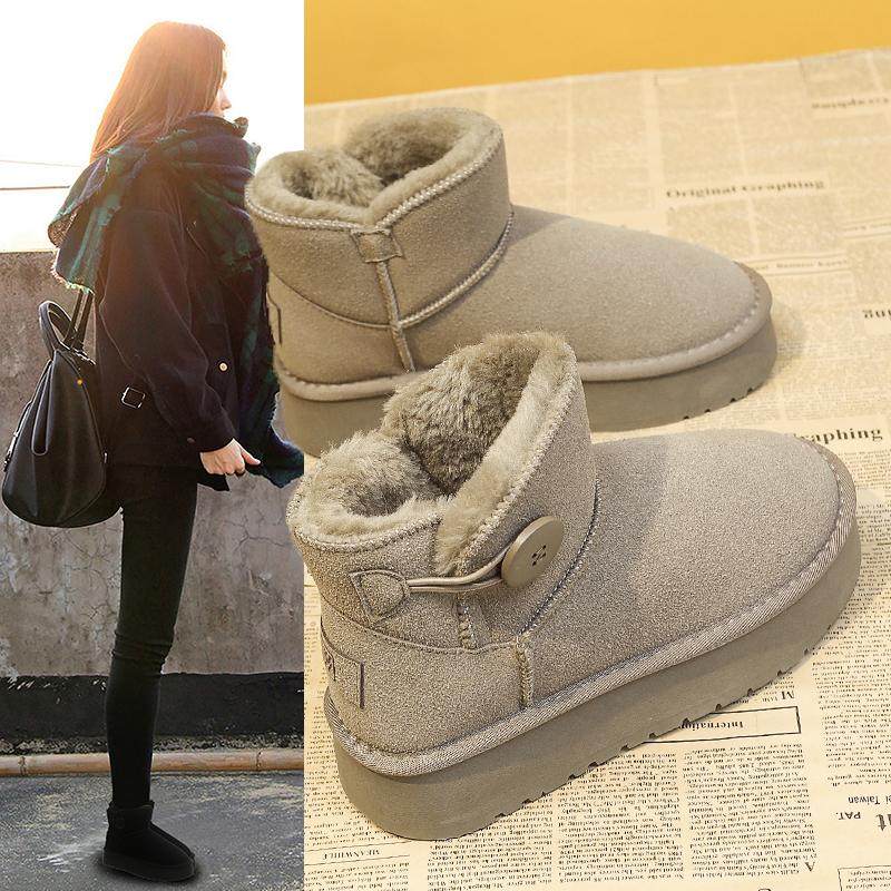 雪地靴女冬季2025年新款加绒加厚保暖厚底短靴女棉靴子东北大棉鞋,女鞋,时尚雪地靴,淘宝优惠券,粉丝福利购,淘宝优惠卷