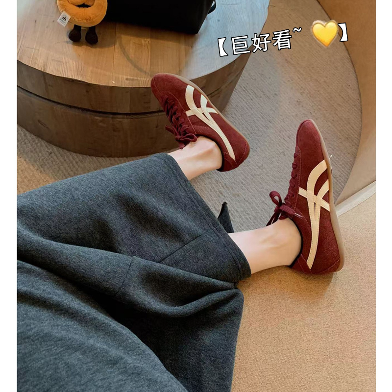 平底德训鞋女2025新款秋冬红色休闲运动女鞋阿甘鞋爆款老爹鞋板鞋,女鞋,德训鞋,淘宝优惠券,粉丝福利购,淘宝优惠卷