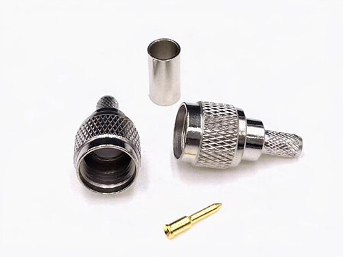 射频连接器MINIUHF-C-J-3 对讲机 迷你UHF公头 适用RG142/RG58等