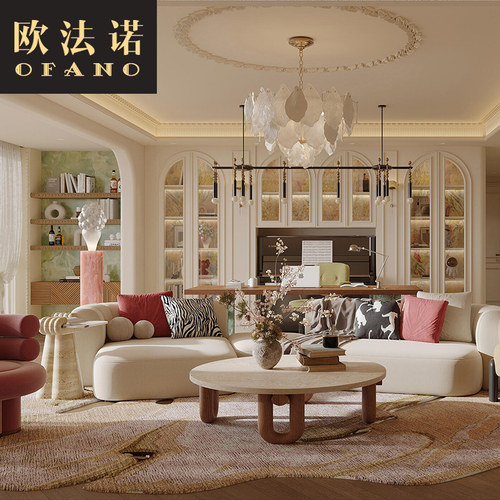 全屋定制法式实木书柜书房全屋空间整装书柜平开门定制工厂定做