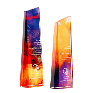 彩印水晶奖杯定制定做创意奖牌奖章皇冠优秀员工年会颁奖荣誉纪念