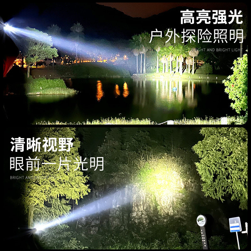 头灯超亮长续航充电头戴