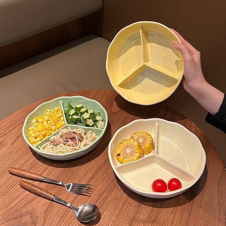 陶瓷分格餐盘大人减脂专