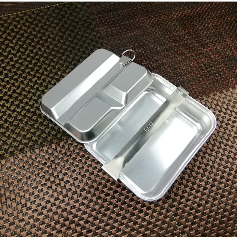 怀旧铝饭盒加长手柄午餐