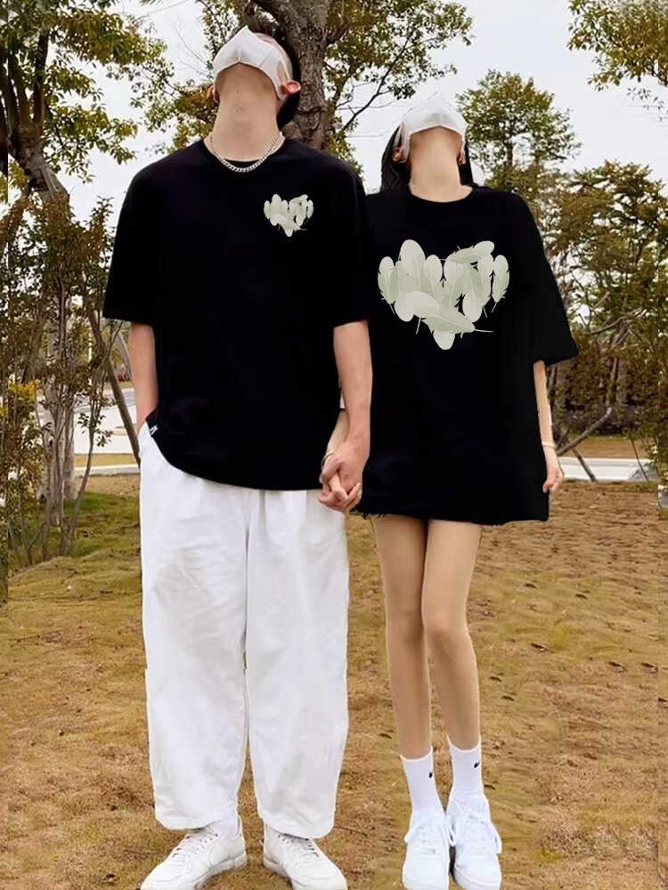 小众高级感纯棉不一样的情侣装2026新款夏装disoo网红情侣短袖T恤