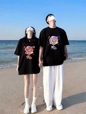 新款纯棉300斤夏季短袖T恤加大码