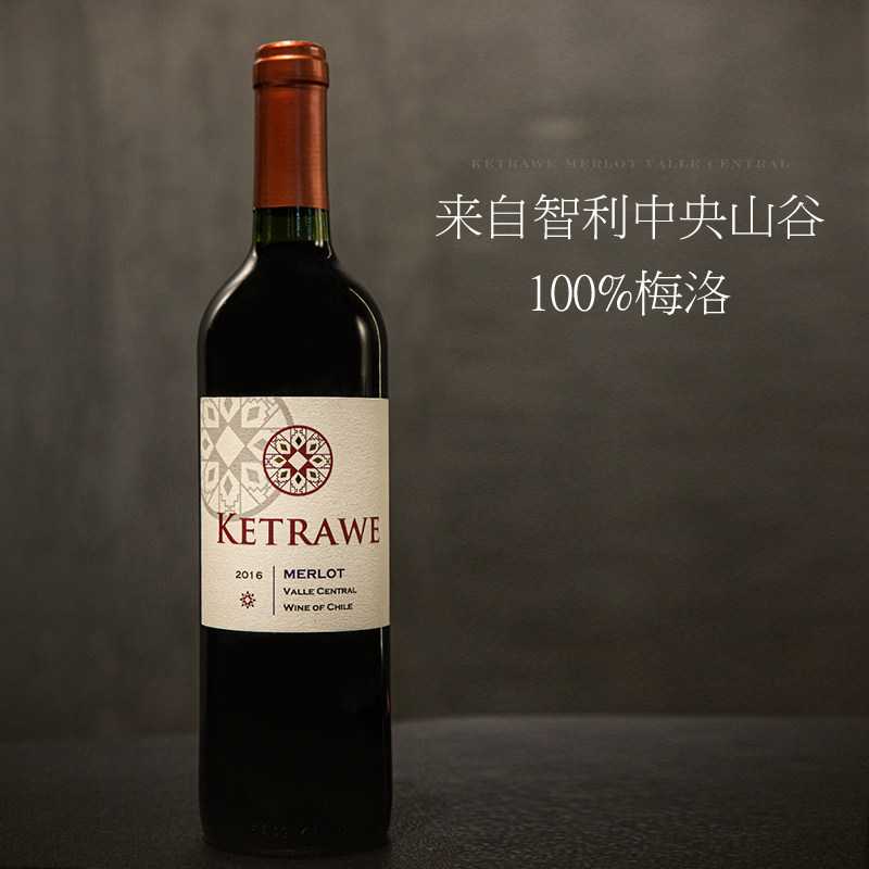 wineboss 智利中央山谷产区 梅洛干红葡萄酒红酒单支