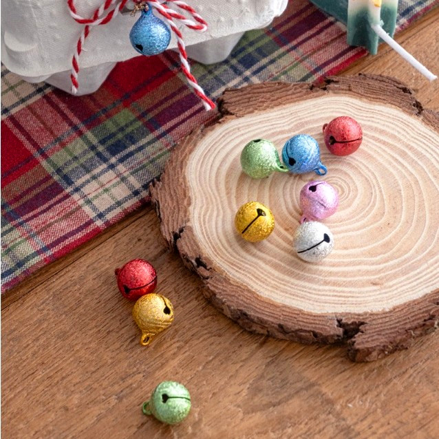 彩色铜铃铛DIY编织绳钥匙扣挂件