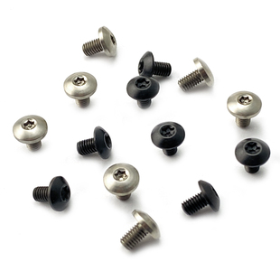 M3钛合金半圆头梅花螺丝钉 刀柄螺丝钉折刀DIY主轴钛合金刀螺丝