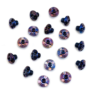 M4钛马平头梅花螺丝钉 T10刀柄钛大马士革钉 折刀DIY主轴螺丝