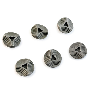 大马士革螺丝钉 花纹钢铆钉 M4刀柄螺钉主轴 DIY折刀零件配件改装