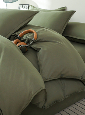 定做军绿色被套单件纯棉全棉100值班宿舍单人150x200x230单独被罩