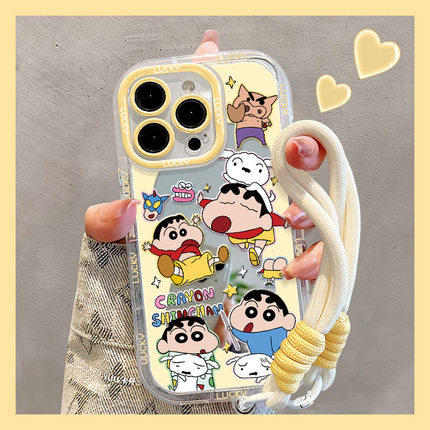 Wavy Crayon Shin-chan compatible Xiaomi 17 Ultra phone case, 15-inch creamy finish, MI12X mirror finish, Redmi 13 Pro Plus/Redmi K70E full coverage new 14-inch drop-proof 11-inch popular women's protective case.