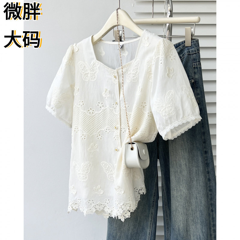2026大码女装夏季新款时尚蝴蝶刺
