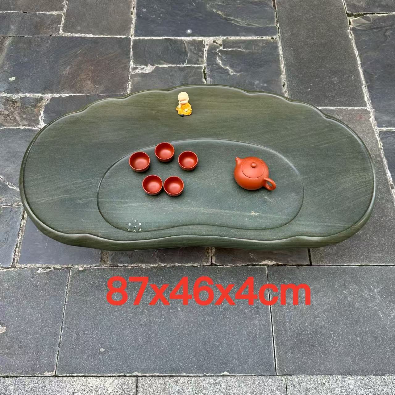 端砚茶盘厂家绿端客厅办公室现代方形干湿分离大气功夫茶台茶海