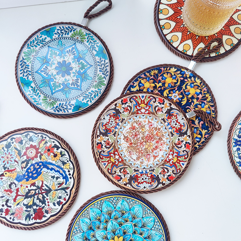 隔熱墊圓形陶瓷盤墊碗墊