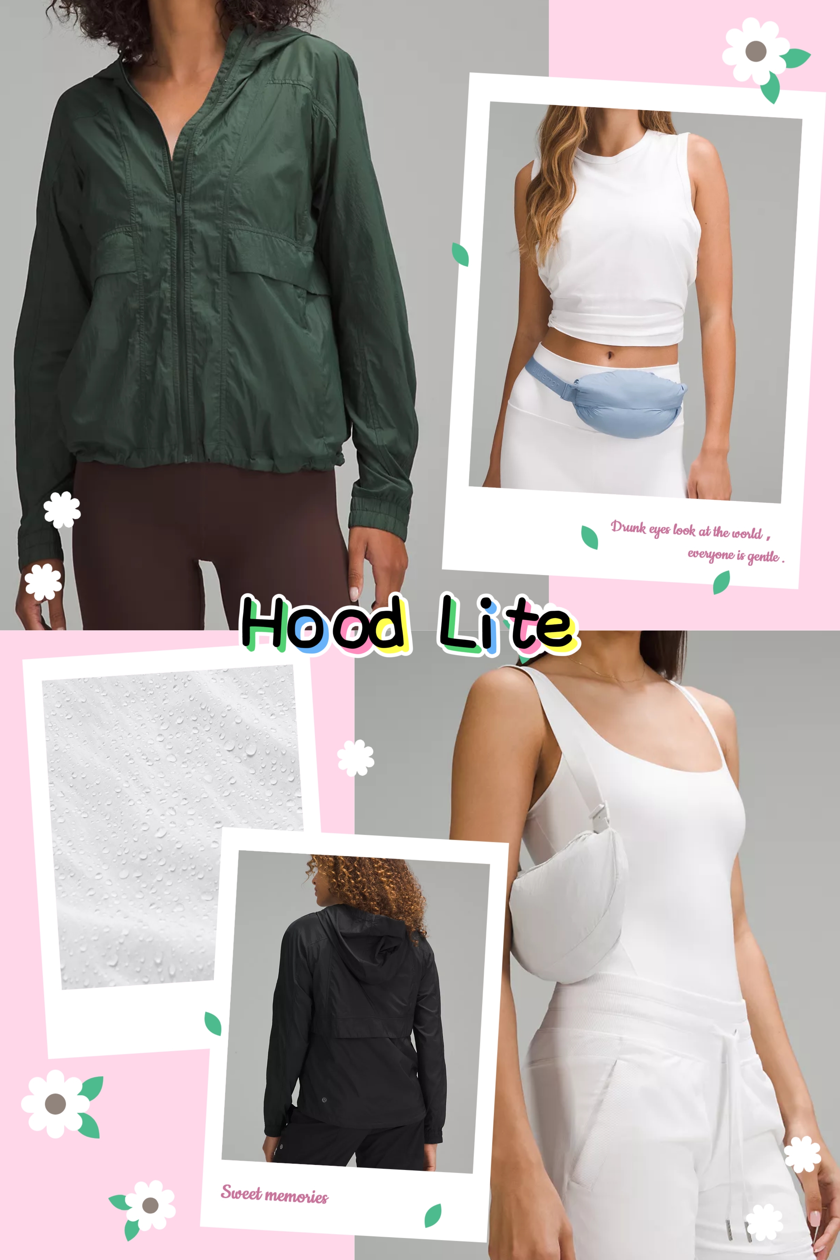 国现Lululemon Hood Lite Jacket休闲运动夹克罩衫皮肤衣