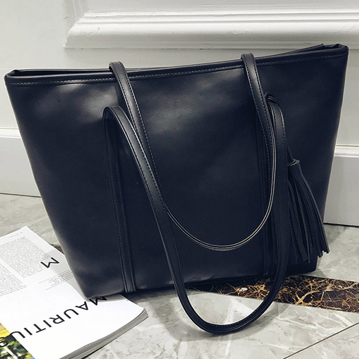 2025韩版新款流苏女包复古托特大包手提包时尚休闲单肩大包购物袋