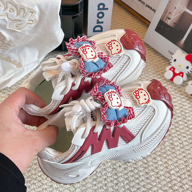 凯蒂猫鞋子女童跑步鞋2026新款春季儿童运动鞋女孩老爹鞋轻便卡通,童鞋/婴儿鞋/亲子鞋,运动鞋,淘宝优惠券,粉丝福利购,淘宝优惠卷