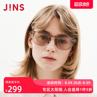 JINS睛姿太阳眼镜新品一体式鼻托复古防晒墨镜防紫外线URF26S093