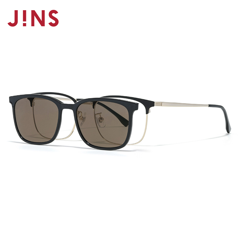 JINS睛姿磁吸贴片太阳镜开车可用墨镜可加配防蓝光镜片MMF25S216