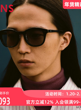 JINS睛姿太阳镜CLASSIC复古板材框架墨镜防紫外线UCF25A225