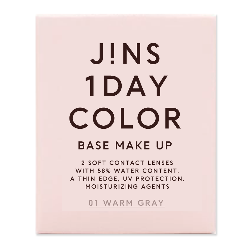【天猫U先】JINS睛姿隐形眼镜日抛彩色近视隐形眼镜舒适保湿2片装