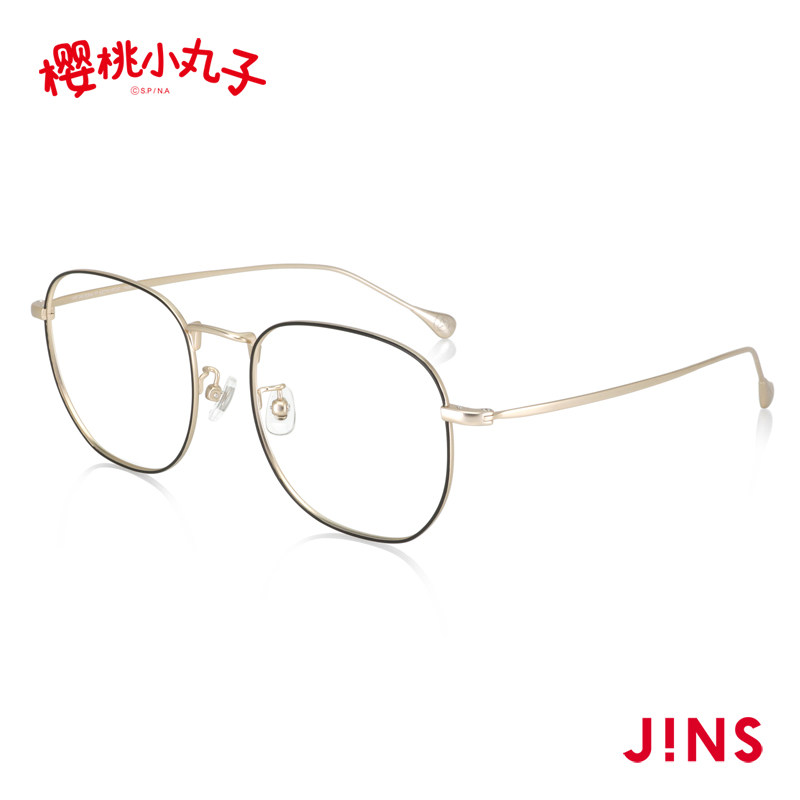 JINS睛姿x樱桃小丸子联名大方框近视镜升级配防蓝光镜片UMF24S003