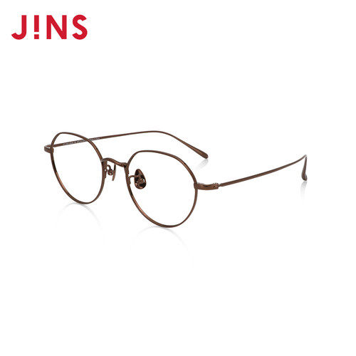 JINS睛姿含镜片近视镜钛框轻盈舒适百搭可配防蓝光镜片UTF24A146
