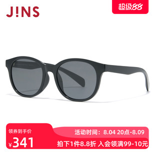 JINS睛姿太阳眼镜新品圆框女复古大框防晒墨镜防紫外线URF26S066
