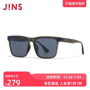 JINS睛姿2025新款 男女太阳眼镜墨镜防紫外线URF25S048 方框一体式