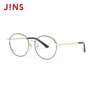 JINS睛姿含镜片近视镜钛框轻舒适简约可加配防蓝光镜片UTF25A265