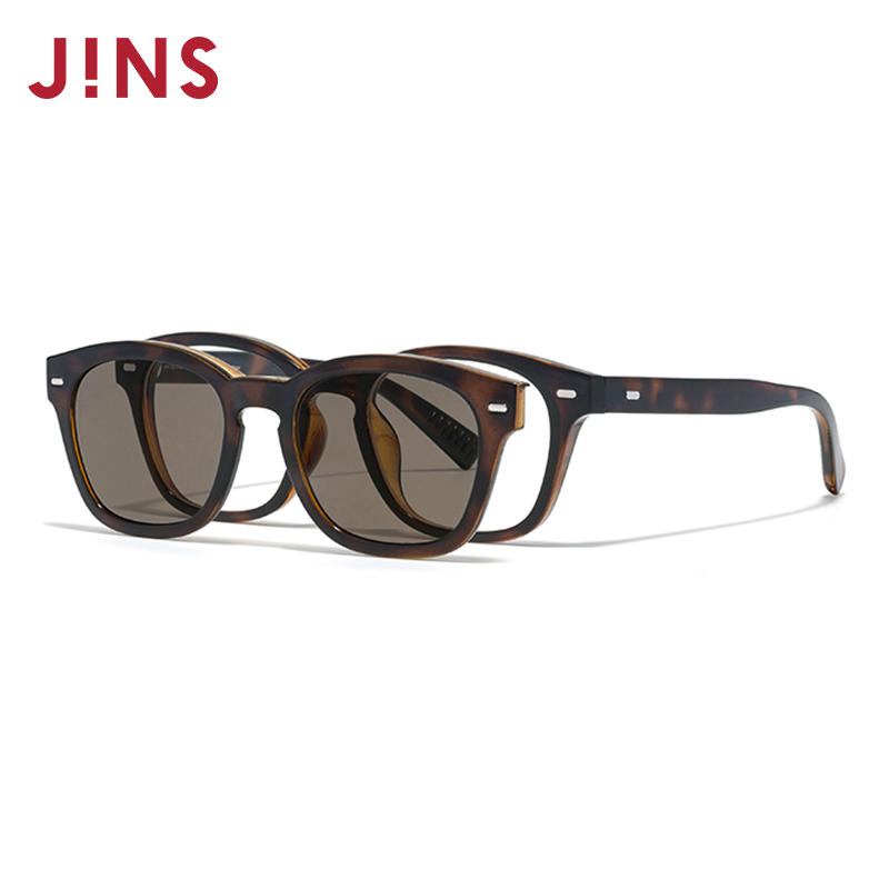 JINS睛姿磁吸贴片太阳镜开车墨镜可加配防蓝光镜片MRF25S215