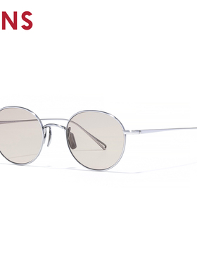 JINS睛姿太阳镜CLASSIC复古钛框墨镜防紫外线UTF25A224