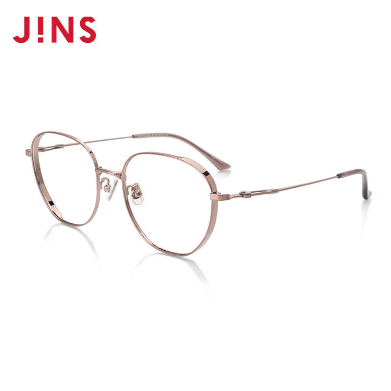 jins睛姿男士金属镜框可加镜片