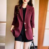 时尚 小西服外套春秋新休款 职范业女装 气质闲感女AL742944神上衣工