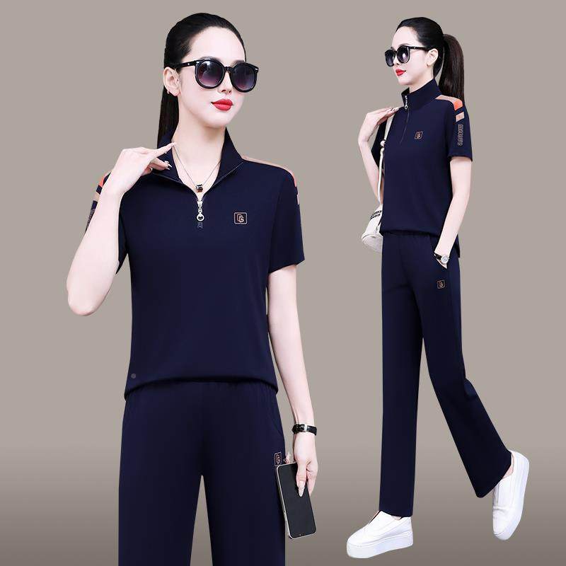 天运89955204动服套装女新款妈宽松妈跑步健身短袖长裤遮肉夏冰丝,运动服/休闲服装,运动套装,淘宝优惠券,粉丝福利购,淘宝优惠卷