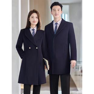 羊毛衣大冬季加厚政府银行服AL738266前台接待毛呢工作呢男子外套