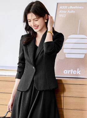 职业套装女春时尚韩版秋轻熟风质神女范GDX/1768气休闲白色西装外