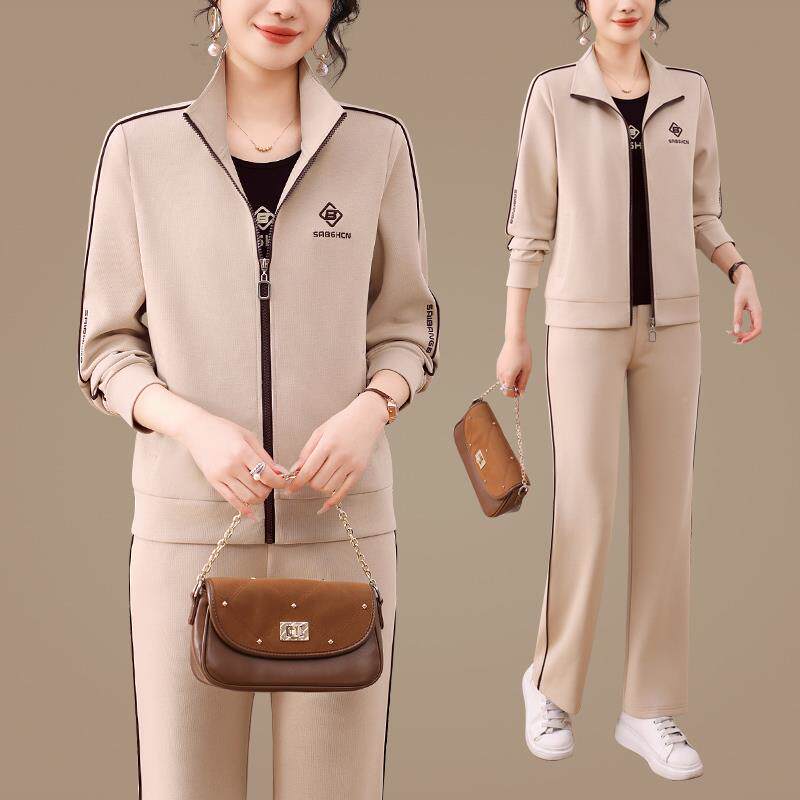 运动套女新款时9669980尚高级卫衣洋气春跑步装服休闲懒风两秋慵