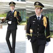 XSLR 736酒店工作服男秋套冬物宾业小区别墅保安制服装 售部形象岗